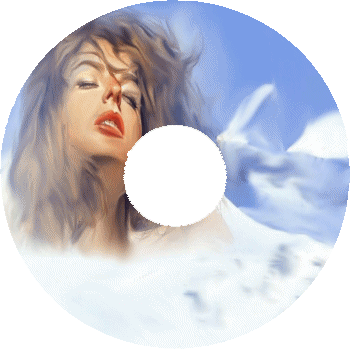 un cd avec des nuages